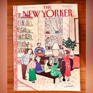 Vintage Dec. 10, 1990 Issue, The New Yorker Magazine! Art & Nostalgia! Frame it!